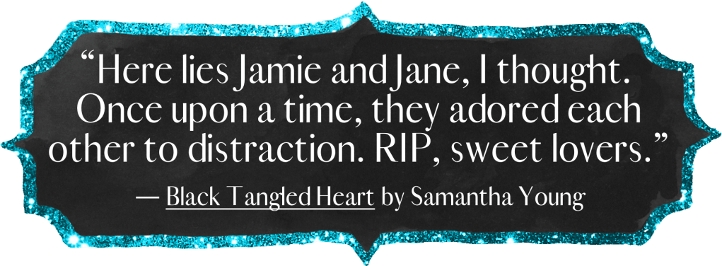  Here lies Jamie and Jane, I thought. Once upon a time, they adored each other to distraction. RIP, sweet lovers.